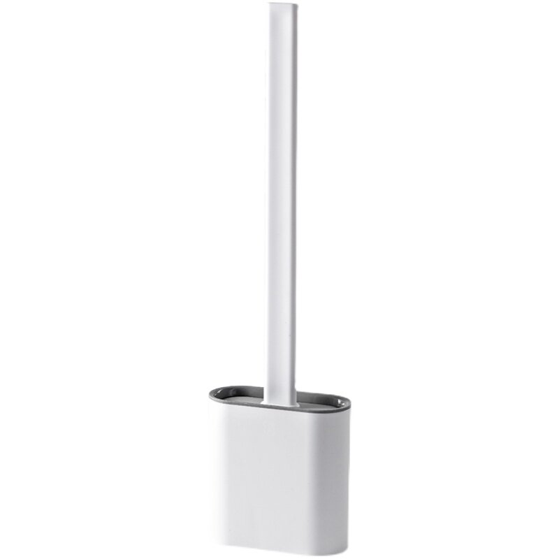 Xinjiang free shipping Japanese toilet brush without dead corners for toilet cleaning silicone brush wall-mounted toilet cleaning with cover