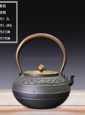 酒店茶室办花室新装式复古摆件博古架茶柜茶壶铁壶陶瓷公瓶中饰