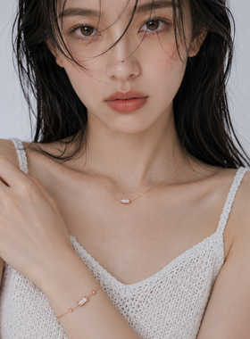 小蛮腰转运珠项链女S925银保色