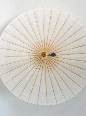 物新集 空白油纸伞 儿童diy材料绘画伞涂鸦白色纯色古风伞道具伞