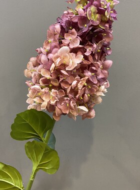 欧式仿真花假花单支客厅家居商店装饰花绢花摆件高枝干画意绣球花