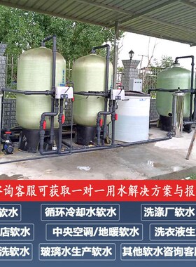 软化水处理设备除水垢过滤器井水地下水锅炉大型工业全屋软水系统