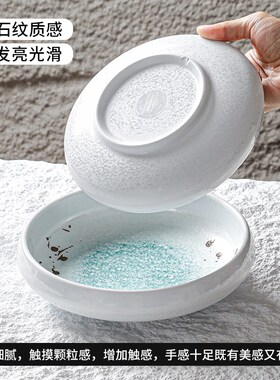 五毫密胺餐具商用餐厅饭店菜盘汤盘仿瓷碟凉菜盘圆形小吃圆盘深盘