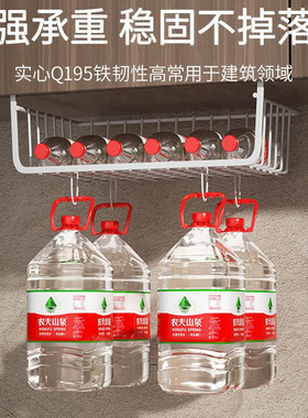 新疆包邮厨房置物架家用收纳挂架悬挂分层调味料挂篮免打孔吊柜
