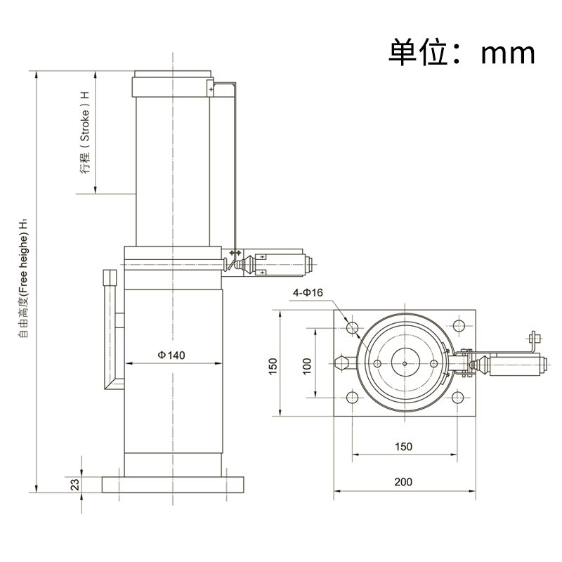 适用于河北东方电梯液压缓冲器YH1-175/YH2-420/YH4-270/YH3-80
