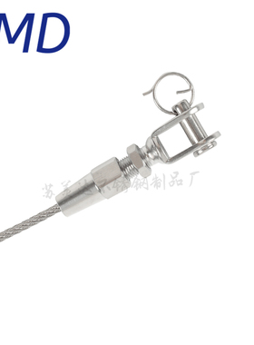 承重大 316钢丝绳锁扣快速连接头 夹紧器紧线器楼梯调节配件叉式