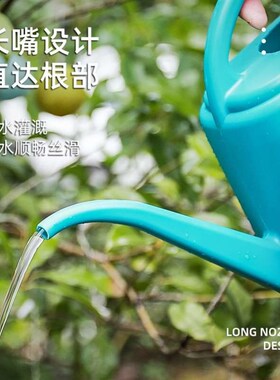 4L大容量长嘴浇水壶家用塑料园艺工具洒水壶多肉绿植盆栽喷浇花壶