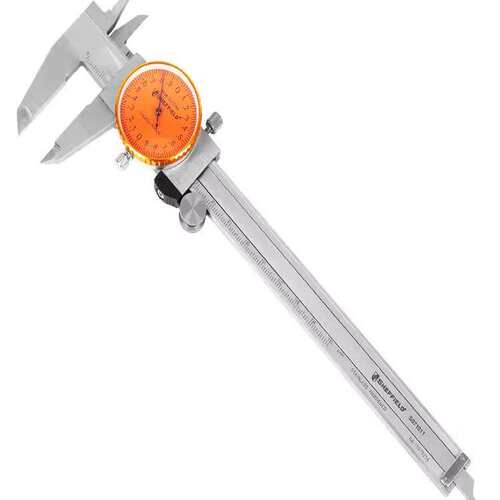 钢盾表盘式游标卡尺S071011 S071022带表高精度尺子测量工业级仪 - 图0