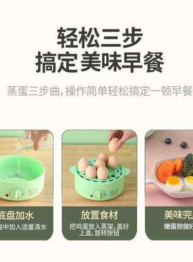 迷你电蒸锅多功能家用双层蒸包子插电三层定时小型透明电蒸笼