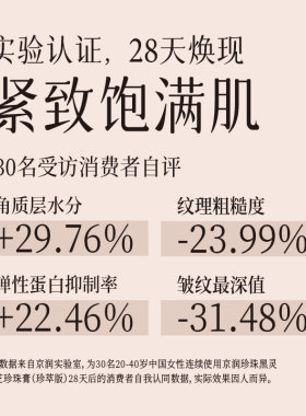 京润珍珠黑灵芝珍珠膏紧致抗皱