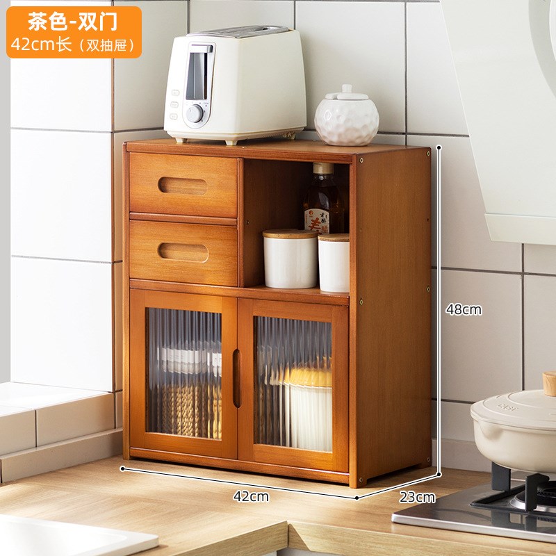 Kitchen storage rack multi-functional multi-layer seasoning storage rack dish storage cabinet cupboard supplies household collection