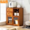 Kitchen storage rack multi-functional multi-layer seasoning storage rack dish storage cabinet cupboard supplies household collection