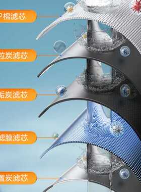 家用五级厨下台式挂壁超滤机会销礼品不插电自来水过滤净水器