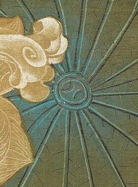 许仪荷香清夏图传统工笔荷花临摹范本中式装饰画艺术微喷绢布画心