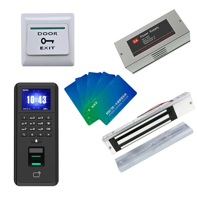 General An fingerprint access control system set password attendance access control lock office glass door magnetic lock all-in-one machine