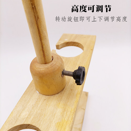 分液漏斗架实验室60 125 250 500 1000ml 木质梨形球形分液漏斗架 - 图1