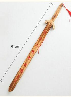 旅游工艺品 景区热卖儿童玩具剑 带套木剑桃木剑带套剑地摊