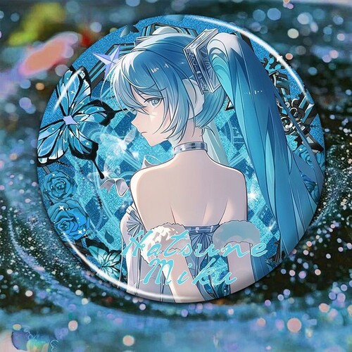 初音未来Miku徽章吧唧周边痛包谷子胸应援背书包挂件收藏学生礼品 - 图1