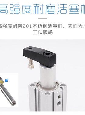 QCK回转夹紧旋转气缸12/16/32-20RL转角下压90度夹紧气动小型压紧