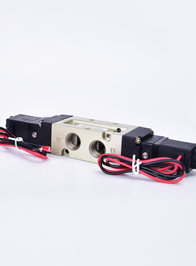 DSF453D双线圈二位五通电磁阀 换向阀 气动控制阀AC220V DC24V
