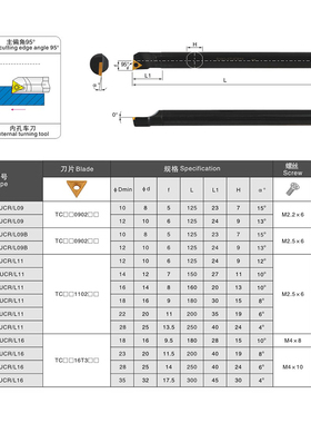 数控内孔车刀刀杆S12M/S16Q-STUCR09/11内圆小内孔车床车刀杆三角