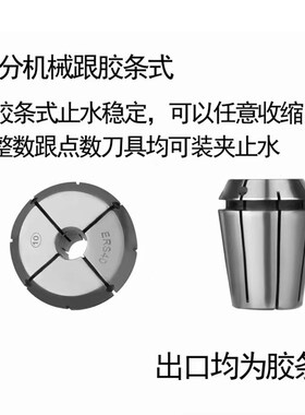止水ER夹头 ER32C 高精度止水筒夹中心出水内冷筒夹ER16/20/25/40