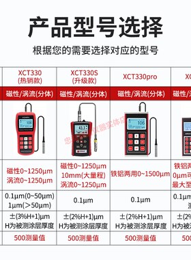 XCT330S防腐防火涂层测厚仪电镀漆膜油漆喷塑镀锌铬铝氧化膜厚仪