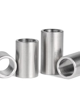 劲功304不锈钢圆柱空心套管耐磨轴套衬套轴承钢套金属隔套10/12mm