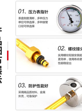 SF6气体密度表60mm环网/充气柜压力表六氟化硫气压监测报警气压表