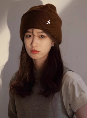 Setto四季小帆船2026美式经典显脸小保暖百搭针织帽子女毛线