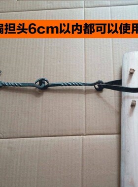 扁担挑水用双钩加长单钩农用挑担手工锻打挑粪水桶勾老式铁挂钩