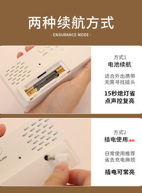 暴力熊时钟摆件桌面客厅钟表摆台式家用电子数字小闹钟玄关装饰品