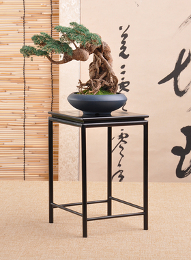 红木酸枝紫光黑檀工艺品摆件明式奇石盆景古典花架子花盆花瓶底座
