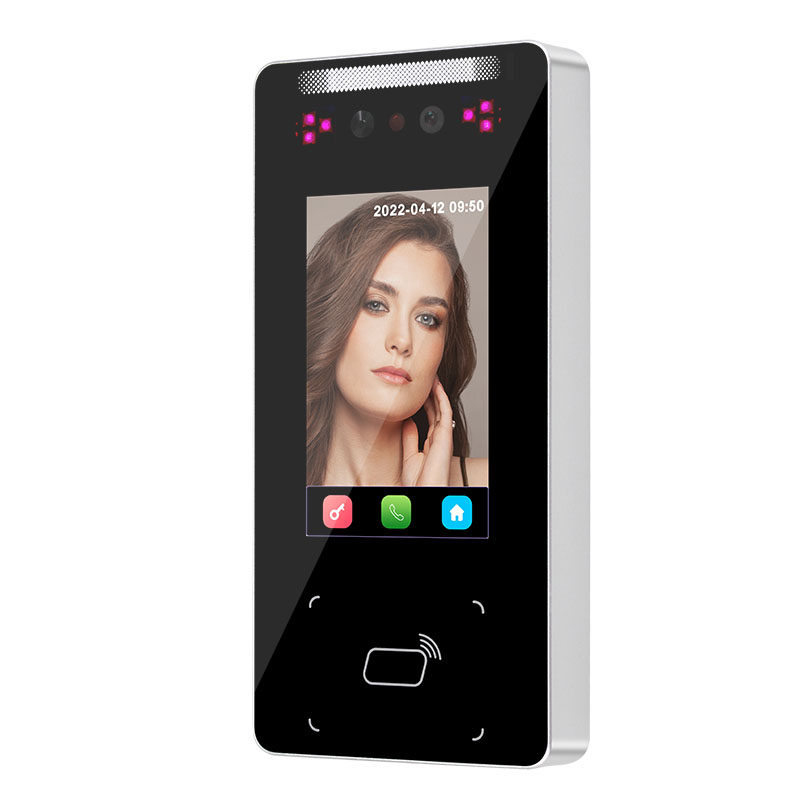 Dynamic face recognition access control and attendance all-in-one machine 4 inches 7 inches waterproof face brush access control magnetic lock electric plug lock set