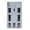Multifunctional 10-position retractable attendance punch rack employee card slot warehouse shelf material inventory card card