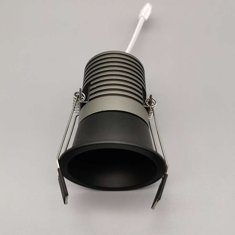 Deep cup anti-glare COB spotlight opening 55 Cre core bedside background wall washing 7W12W black downlight