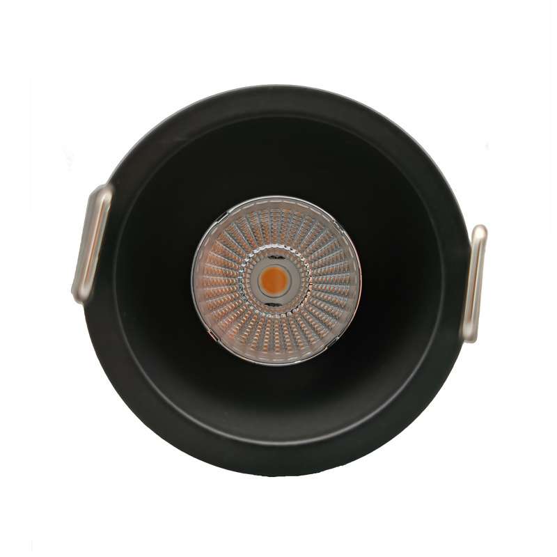 Deep cup anti-glare COB spotlight opening 55 Cre core bedside background wall washing 7W12W black downlight