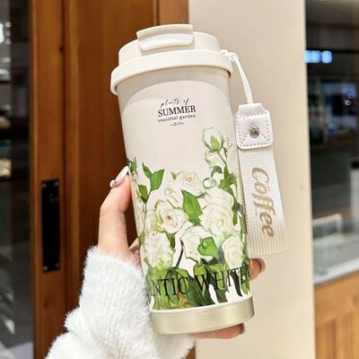 亲琴高颜值316双饮不锈钢咖啡杯