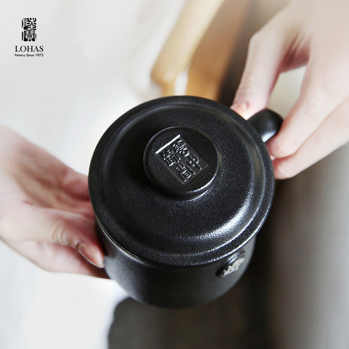 台湾陆宝茶具茶水分离杯高级杯子个人办公室泡茶杯云中锦书盖杯 - 图2