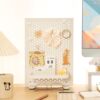 Weimojishe Iron Desktop Perforated Board Storage Rack Free of Punching Decorative Rack Vertical Office Desk Storage Rack