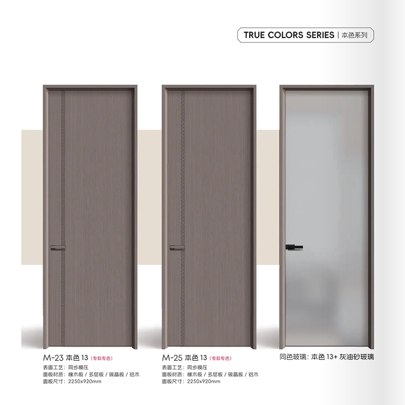 Spot household bedroom door solid wood door bedroom door interior door room door soundproof door customization Guangdong factory direct sales