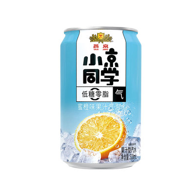 燕京饮料小京同学果汁气泡水蜜橙味310ml/490ml