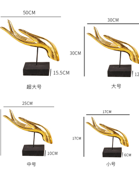 泰国手工木雕金箔佛手摆件禅意风格办公室桌面装饰开业礼品