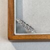 925 silver plated 18K gold full diamond wedding ring