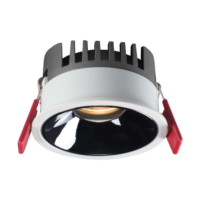 Ultra-thin COB anti-glare spotlight embedded home living room aisle high CRI 3500K opening 75 low ceiling downlight
