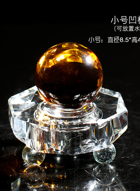 八吉祥水晶发光底座LED七色变换发光灯座琉璃佛像舍利塔桌面摆件