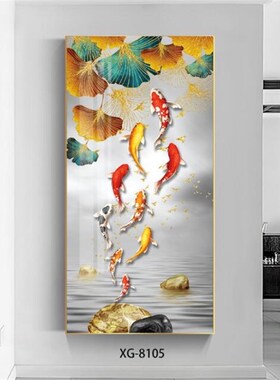 网红玄关装饰画竖版入户晶瓷画镶钻北欧风格挂画过道走廊轻奢