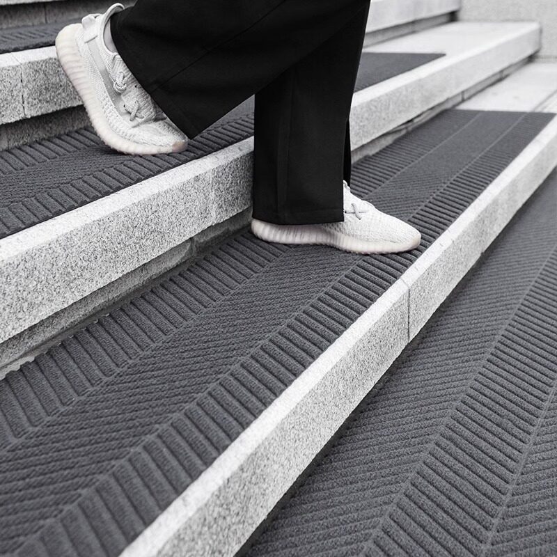 Outdoor step non-slip mat outdoor hotel entrance marble tile step absorbent carpet stair mat commercial