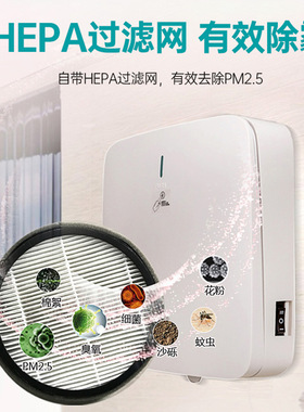 绿岛风家用墙式新风机过滤PM2.5除霾室内壁挂空气净化器窗式商用