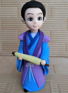 软陶许仙白娘子手办摆件传奇白蛇白素贞卡通公仔玩偶娃娃泥塑泥人